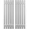 Ekena Millwork Americraft 5-Board (2 Batten) Exterior Real Wood Spaced Board-n-Batten Shutters, ARW101SB519X62PRH ARW101SB519X62PRH - alternate 1